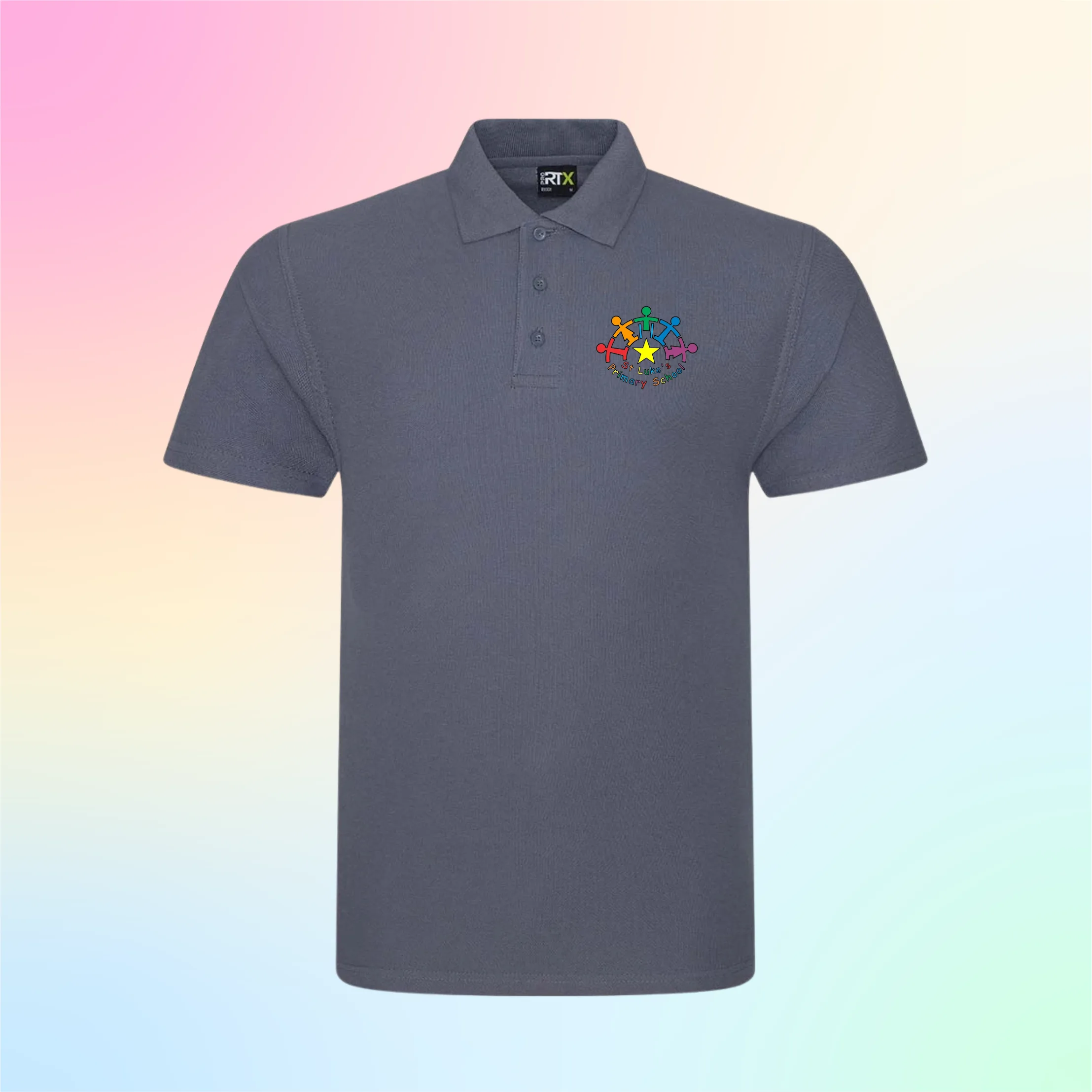 st lukes logo polo