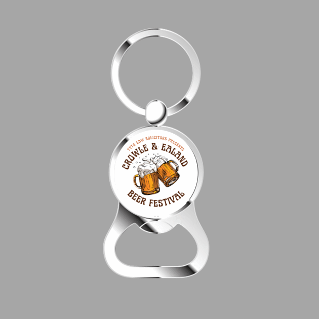 Beer Festival Bottle Opener Keyring