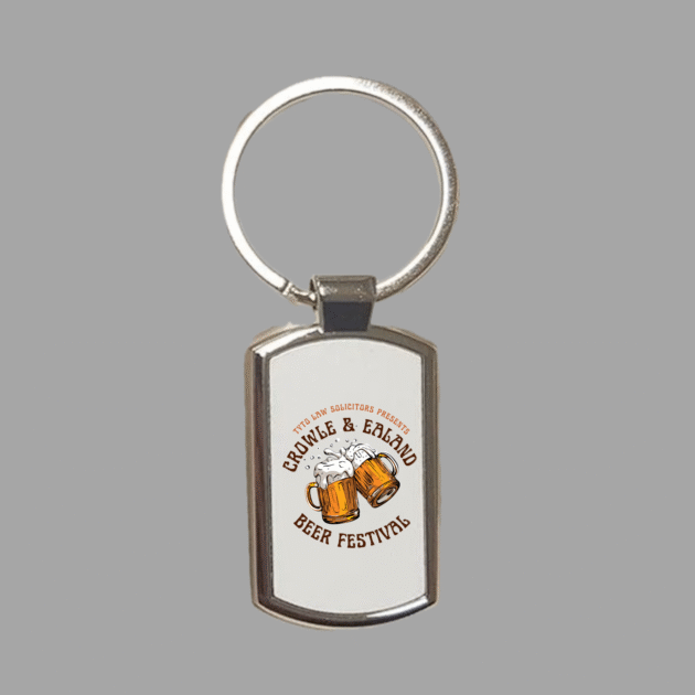 Beer Festival Oblong Keyring